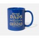 Vintage Retro Grandad Grandpa Grandfather Gift Royal Blue Mugs